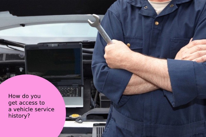 How do you get access to a vehicle service history
