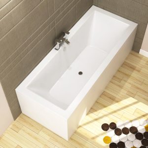 straight bathtub