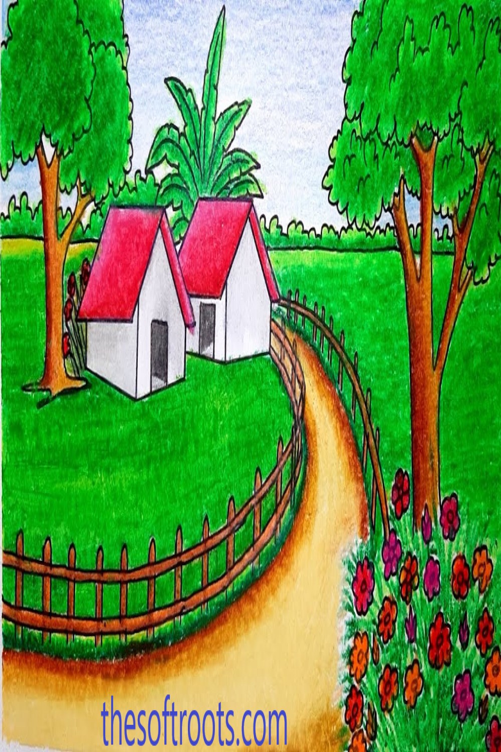 Landscape Scenery Painting And Drawing, Landscape Drawing Ideas