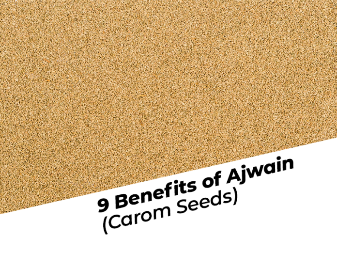 image with text as benefits of Ajwain seeds
